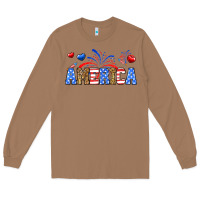 Toasted Coconut Western America Long Sleeve Tee - Neo Western