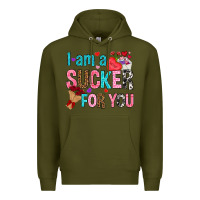 Army Green i am a sucker for you Premium Hoodie - NancyCooperArtShop