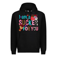 Black i am a sucker for you Premium Hoodie - NancyCooperArtShop