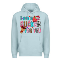 Blue Mist i am a sucker for you Premium Hoodie - NancyCooperArtShop