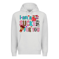Dove Grey i am a sucker for you Premium Hoodie - NancyCooperArtShop