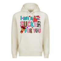 Oatmeal Heather i am a sucker for you Premium Hoodie - NancyCooperArtShop