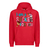 Red i am a sucker for you Premium Hoodie - NancyCooperArtShop