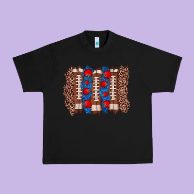 Football Brushstroke Urban Heavy Tee Designed By Zillion Design Studio