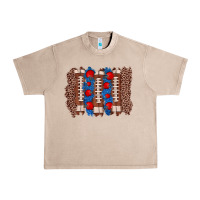 French Oak football brushstroke Urban Heavy Tee - Zillion Design Studio