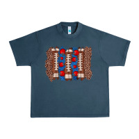 Midnight Navy football brushstroke Urban Heavy Tee - Zillion Design Studio