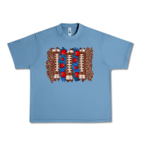 Pebble Blue football brushstroke Urban Heavy Tee - Zillion Design Studio