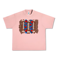 Salmon football brushstroke Urban Heavy Tee - Zillion Design Studio