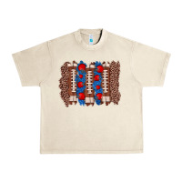 Sandshell football brushstroke Urban Heavy Tee - Zillion Design Studio