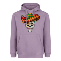 Lavender cinco de mayo sombrero skull Heavyweight Hoodie - BarkalooDesign
