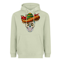 Matcha cinco de mayo sombrero skull Heavyweight Hoodie - BarkalooDesign