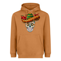 Meerkat cinco de mayo sombrero skull Heavyweight Hoodie - BarkalooDesign