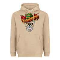 Mushroom cinco de mayo sombrero skull Heavyweight Hoodie - BarkalooDesign