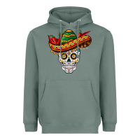 Sage cinco de mayo sombrero skull Heavyweight Hoodie - BarkalooDesign