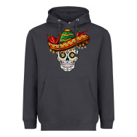 Smoke cinco de mayo sombrero skull Heavyweight Hoodie - BarkalooDesign