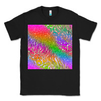 Black neon glitter leopard seamless pattern Classic Tee - BundleAndBundleShop
