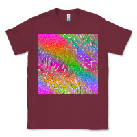 Burgundy neon glitter leopard seamless pattern Classic Tee - BundleAndBundleShop
