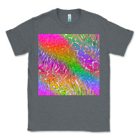 Charcoal Heather neon glitter leopard seamless pattern Classic Tee - BundleAndBundleShop