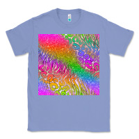 Colony Blue neon glitter leopard seamless pattern Classic Tee - BundleAndBundleShop