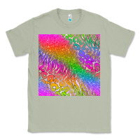 Matcha neon glitter leopard seamless pattern Classic Tee - BundleAndBundleShop