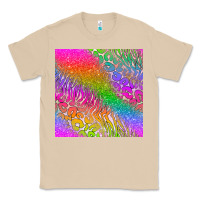 Mushroom neon glitter leopard seamless pattern Classic Tee - BundleAndBundleShop