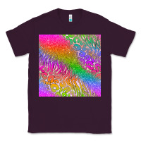 Plum neon glitter leopard seamless pattern Classic Tee - BundleAndBundleShop