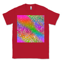 Red neon glitter leopard seamless pattern Classic Tee - BundleAndBundleShop