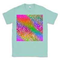 Seafoam neon glitter leopard seamless pattern Classic Tee - BundleAndBundleShop