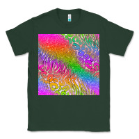 Sports Green neon glitter leopard seamless pattern Classic Tee - BundleAndBundleShop