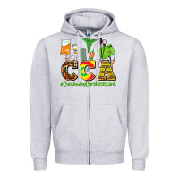 Heather Grey cca  countinuing care assistant juneteenth Zipper Hoodie - AdoDesignShop
