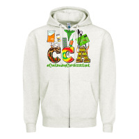 Oatmeal Heather cca  countinuing care assistant juneteenth Zipper Hoodie - AdoDesignShop