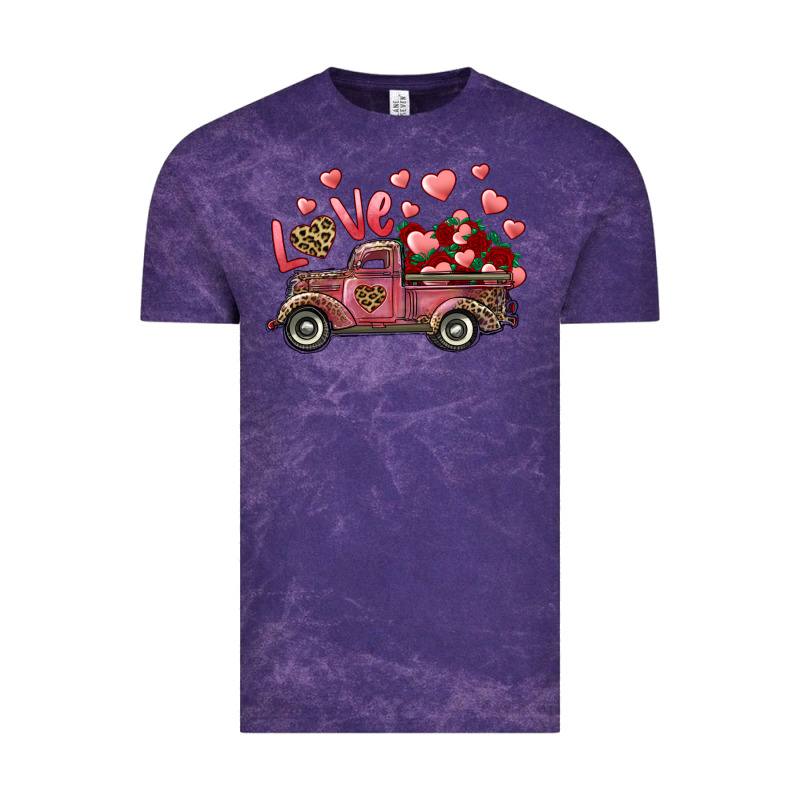 Love Truck With Roses And Leopard Vintage Tee by RanaPortraitStore | Teevron