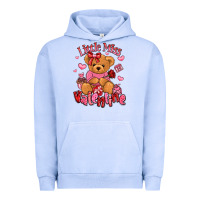Little Miss Valentine Teddy Bear Urban Hoodie | Teevron