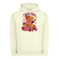 Pigment Pistachio little miss valentine teddy bear Urban Hoodie - LillyAllenDesigns