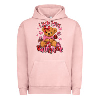Pigment Salmon little miss valentine teddy bear Urban Hoodie - LillyAllenDesigns
