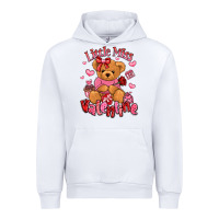 White little miss valentine teddy bear Urban Hoodie - LillyAllenDesigns