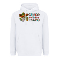 White cinco de mayo skull Heavyweight Hoodie - BarkalooDesign
