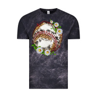 Cloud Black baseball with patterns Vintage Tee - texasbilliewilder