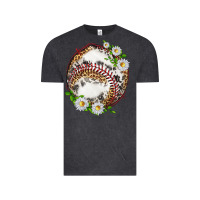 Vintage Black baseball with patterns Vintage Tee - texasbilliewilder