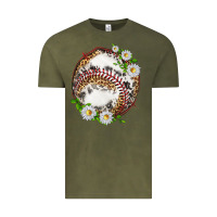 Vintage Olive baseball with patterns Vintage Tee - texasbilliewilder