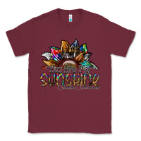 Burgundy you are my sunshine autism awareness Classic Tee - SublimationCraftShop