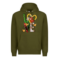 Army Green teacher love nca Premium Hoodie - NancyCooperArtShop