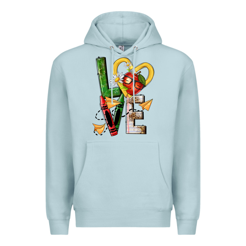 Teacher Love Nca Premium Hoodie by NancyCooperArtShop | Teevron