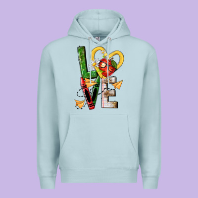 Teacher Love Nca Premium Hoodie Designed By Nancycooperartshop