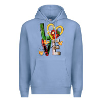 Colony Blue teacher love nca Premium Hoodie - NancyCooperArtShop