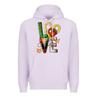 Lilac teacher love nca Premium Hoodie - NancyCooperArtShop
