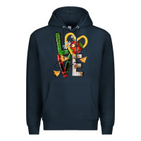 Navy teacher love nca Premium Hoodie - NancyCooperArtShop