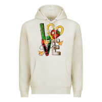 Oatmeal Heather teacher love nca Premium Hoodie - NancyCooperArtShop