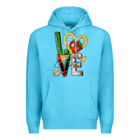 Ocean Blue teacher love nca Premium Hoodie - NancyCooperArtShop