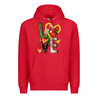 Red teacher love nca Premium Hoodie - NancyCooperArtShop